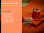 Orange Silk Fabric with Soft Folds Presentation slide 9