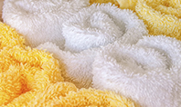 White and Yellow Wool Fluffy Towels Presentation Presentation Template