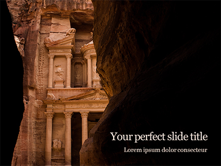 Entrance of City of Petra Presentation Presentation Template, Master Slide