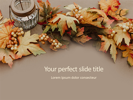 Autumn and Thanksgiving Concept Presentation Presentation Template, Master Slide