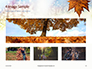 Maple Leaf on Festive Bokeh Background Presentation slide 13