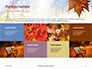 Maple Leaf on Festive Bokeh Background Presentation slide 17