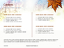 Maple Leaf on Festive Bokeh Background Presentation slide 2