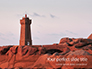 Sunset View of the Ploumanac'h Lighthouse Presentation slide 1