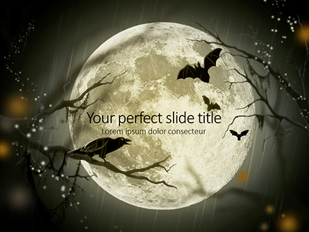 Spooky Moon Presentation Presentation Template, Master Slide