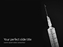 Syringe on Black Background Presentation slide 1