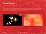 Glowing Red Glitter Texture Background Presentation slide 11