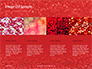 Glowing Red Glitter Texture Background Presentation slide 16