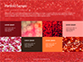 Glowing Red Glitter Texture Background Presentation slide 17
