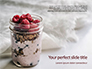 Filled Mason Jar with Granola and Yogurt Presentation slide 1