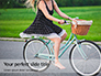 Barefoot Woman Riding Bicycle Presentation slide 1