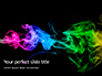 Beautiful Colorful Smoke on Black Background Presentation slide 1