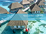 Beautiful Tropical Resort Bungalows Presentation slide 1