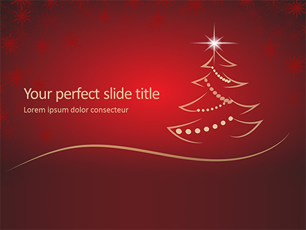 Christmas Greeting Card Background Presentation Presentation Template, Master Slide