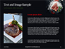 Raw Fresh Beef T-bone Steak and Seasoning on Ice Presentation slide 15