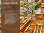 Wooden Dining Table with Flowers Decoration and Tableware Set Presentation slide 9