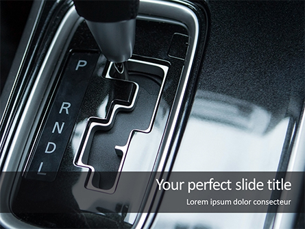 Automatic Gear in Parked Mode Presentation Presentation Template, Master Slide