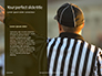 Closeup of The Back of American Football Referee Presentation slide 9