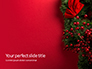 Christmas and New Year Red Background Presentation slide 1