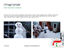 Snowman Against Blurred Festive Bokeh Background Presentation slide 11