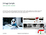 Snowman Against Blurred Festive Bokeh Background Presentation slide 12