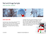 Snowman Against Blurred Festive Bokeh Background Presentation slide 14