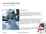 Snowman Against Blurred Festive Bokeh Background Presentation slide 15