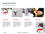 Snowman Against Blurred Festive Bokeh Background Presentation slide 16