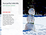 Snowman Against Blurred Festive Bokeh Background Presentation slide 9