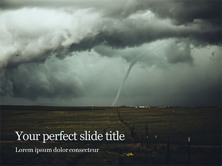 Cloudy Tornado and Extreme Weather Presentation Presentation Template, Master Slide