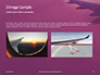 Airplane Wing with Sunrise in Light Flare Presentation slide 12