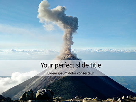 Active Volcano Presentation Presentation Template, Master Slide