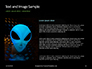 Spooky Silhouette of Alien in Tunnel Presentation slide 15