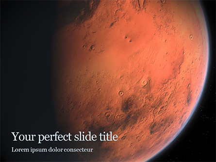 Red Planet Mars Presentation Presentation Template, Master Slide