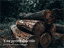 Pile of Wood Logs Presentation slide 1