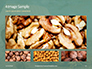 Walnuts Scattered from Burlap Bag on Wooden Table Presentation slide 13