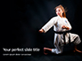 A Martial Arts Woman in White Kimono with Black Belt Presentation slide 1