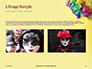 Festive Mask with Decor on Yellow Background Presentation slide 11