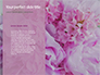 Purple Peony in Vase on Violet Background Presentation slide 9