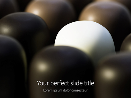 Close-up of Chocolate Covered Marshmallows Presentation Presentation Template, Master Slide