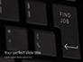 Find Job Button on black Keyboard Presentation slide 1
