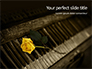 Yellow Rose on Piano Keys Presentation slide 1