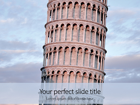 Leaning Tower of Pisa Presentation Presentation Template, Master Slide