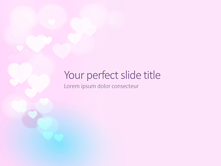 Background with Minimalistic Pastel Pattern Valentine's Day Theme Presentation Presentation Template, Master Slide