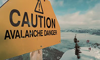 Warning Sign of Avalanche Danger Presentation Presentation Template