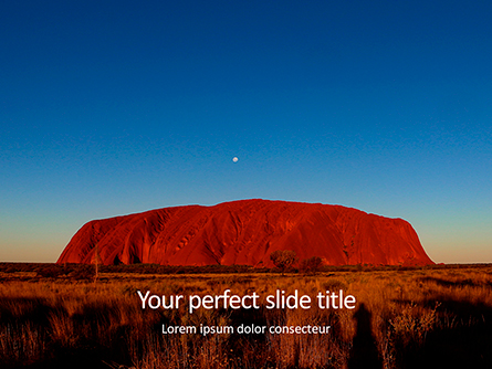 Uluru Ayers Rock by Sunset Presentation Presentation Template, Master Slide