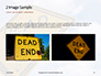 Dead End Sign Against Blue Cloudy Sky Presentation slide 11