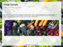 Frame of Green Organic Vegetables on Wooden Surface Presentation slide 10