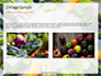 Frame of Green Organic Vegetables on Wooden Surface Presentation slide 11