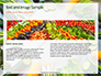 Frame of Green Organic Vegetables on Wooden Surface Presentation slide 14
